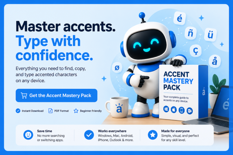 Windows Alt Codes for Accents: The Complete List - Acute Accents
